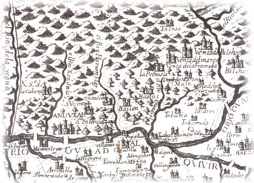 PLANO-antiguo-sierra-de Andújar historia