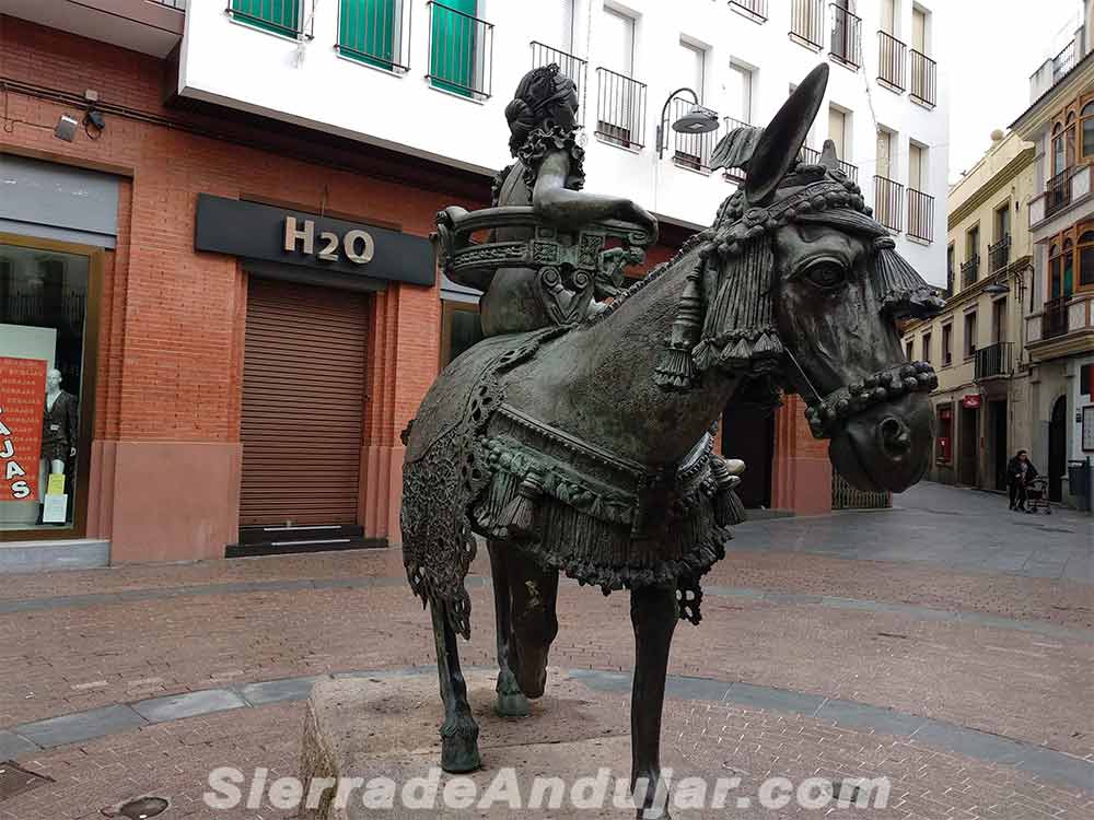 Mujer en burro
