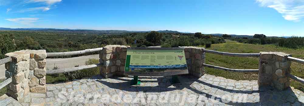 Panoramica mirador Sierra de Andújar Tamujar