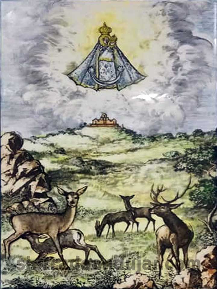 azulejo caza sierra de Andújar Virgen-de-la Cabeza